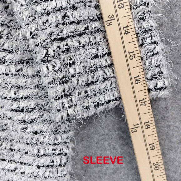 Jones New York Sweater Womens 2X Gray Eyelash Boucle Knit Pullover 3/4 Sleeve - Picture 6 of 9